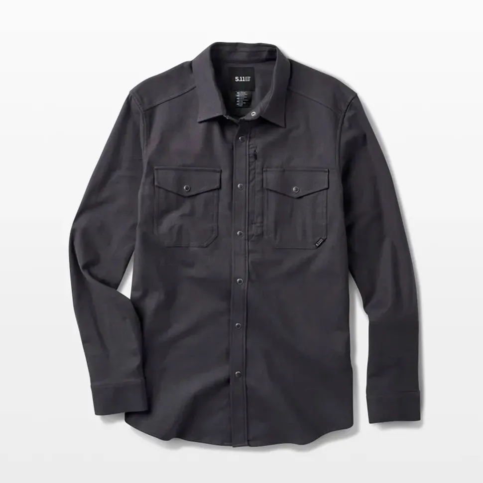 5.11 - Austin Flannel Solid Skjorte // Volcanic