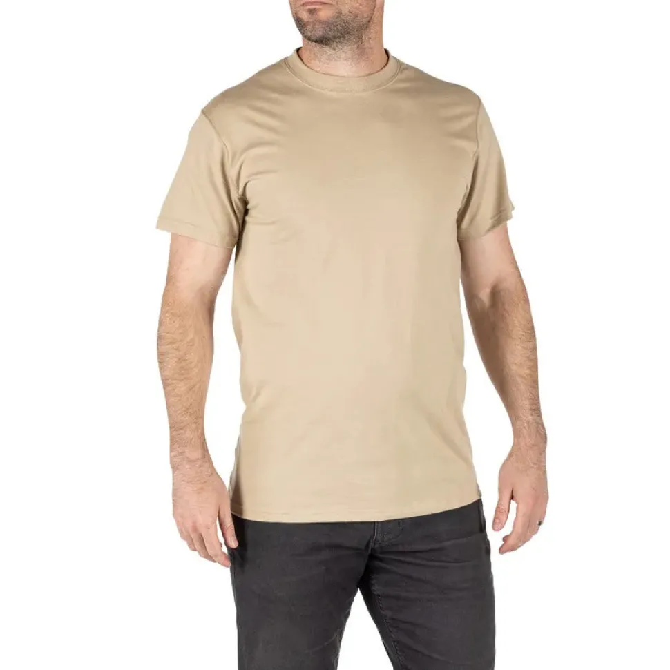 5.11 - Utili-T Crew T-shirt 3-pak // Lys Sand / Tan