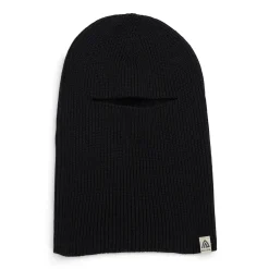 Aclima - Flat Knit Balaclava Hat // Sort