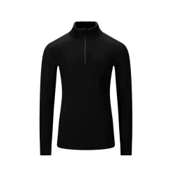 Aclima - FleeceWool Herre V2 Polo m/Lynlås // Sort