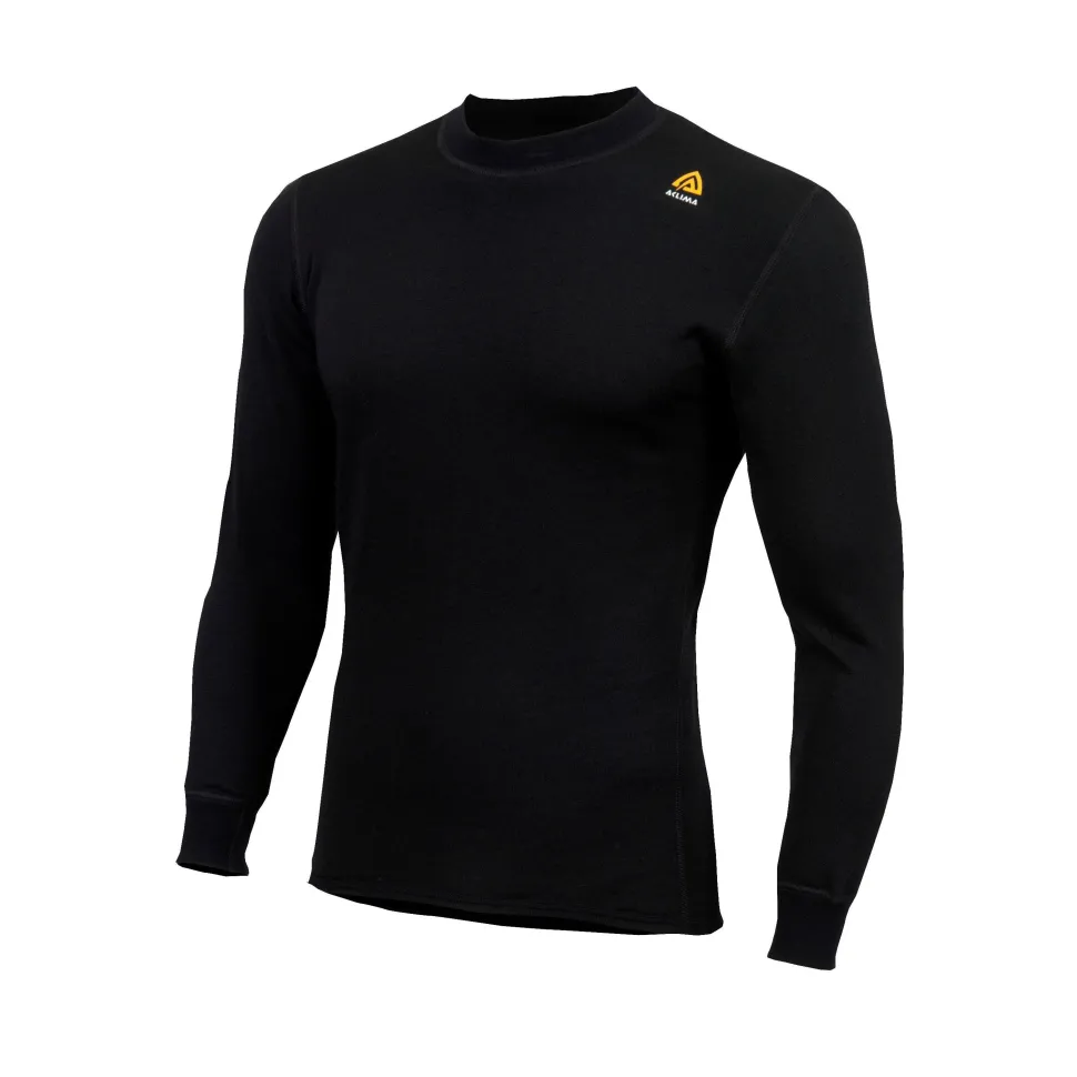 Aclima - HotWool 230g Unisex Crew Neck Uldtrøje // Sort