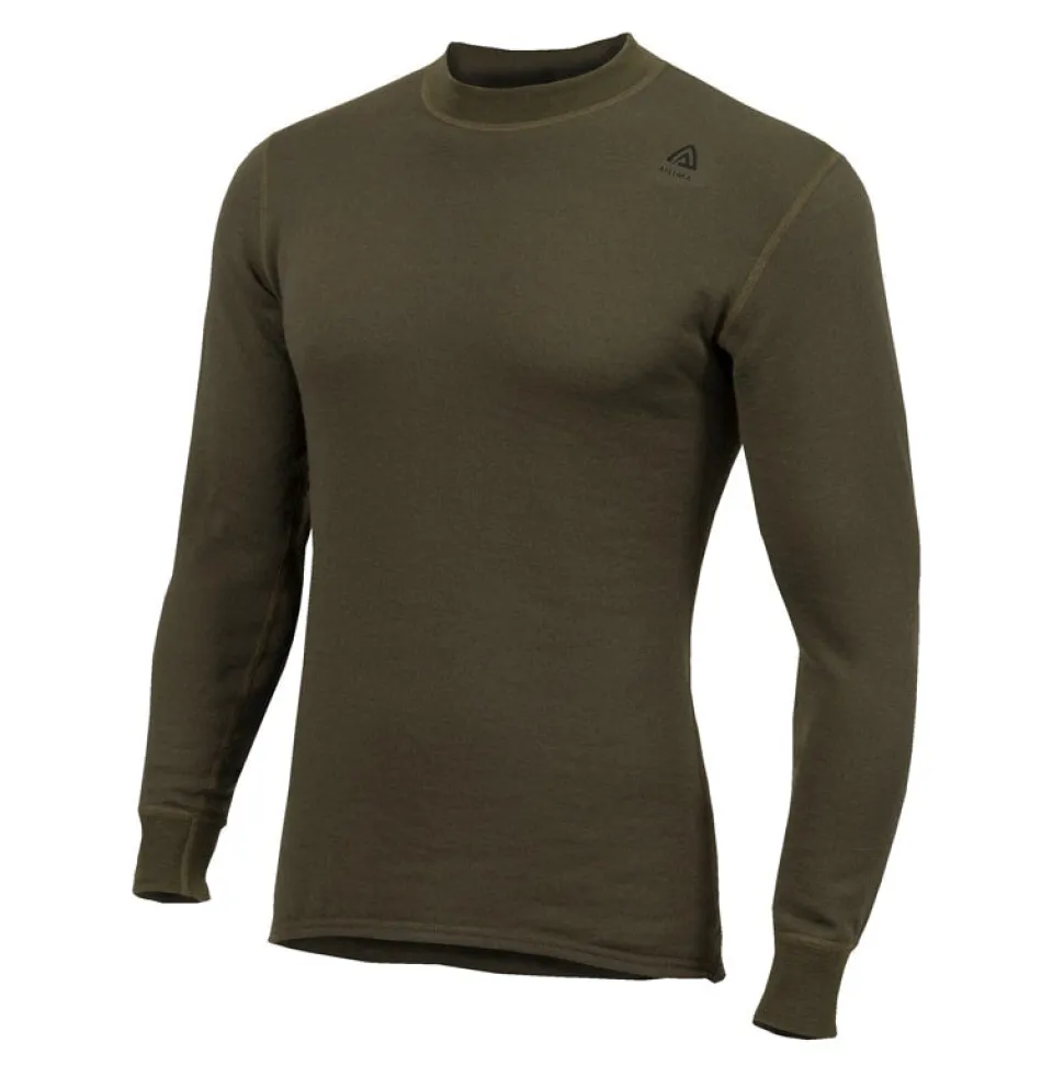 Aclima - HotWool 230g Unisex Crew Neck Uldtrøje // Olivengrøn