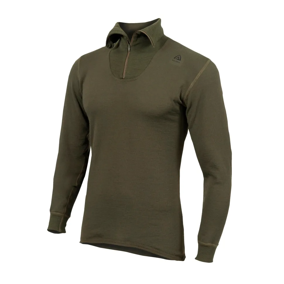 Aclima - HotWool 230g Unisex Polo // Olivengrøn