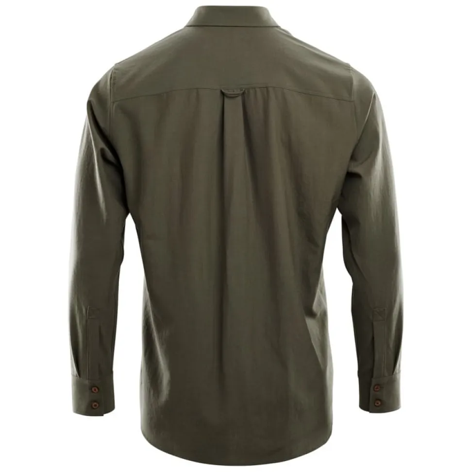 Aclima - LeisureWool Woven Herre Uldskjorte // Ranger Green