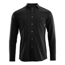 Aclima - LeisureWool Woven Herre Uldskjorte // Sort