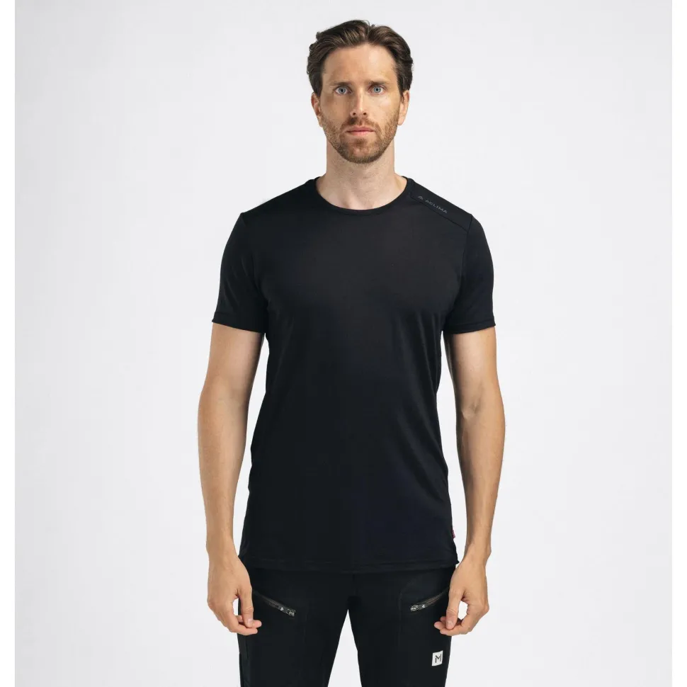 Aclima - LightWool 140 Herre Trail T-shirt // Sort
