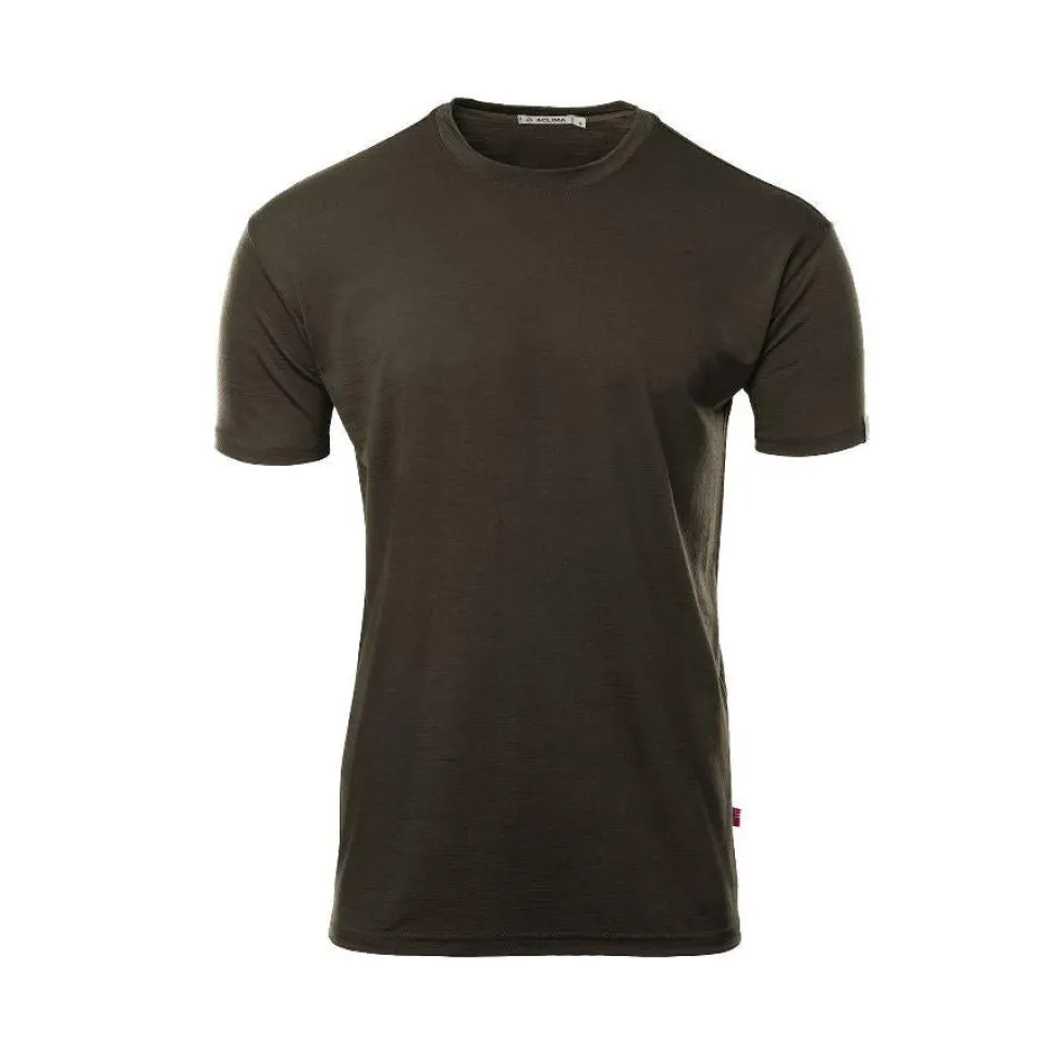 Aclima - LightWool 180 Classic Herre T-Shirt // Tarmac