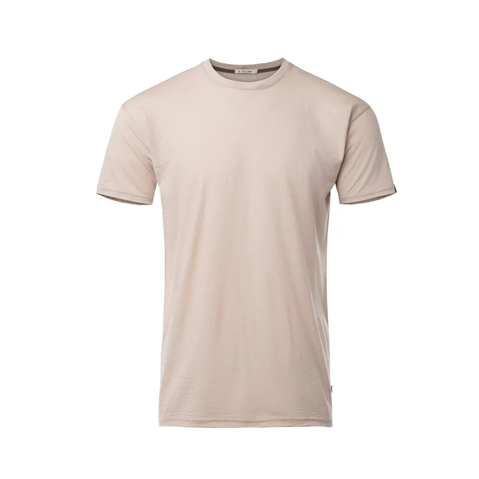 Aclima - LightWool 180 Classic Herre T-shirt // Simply Taupe