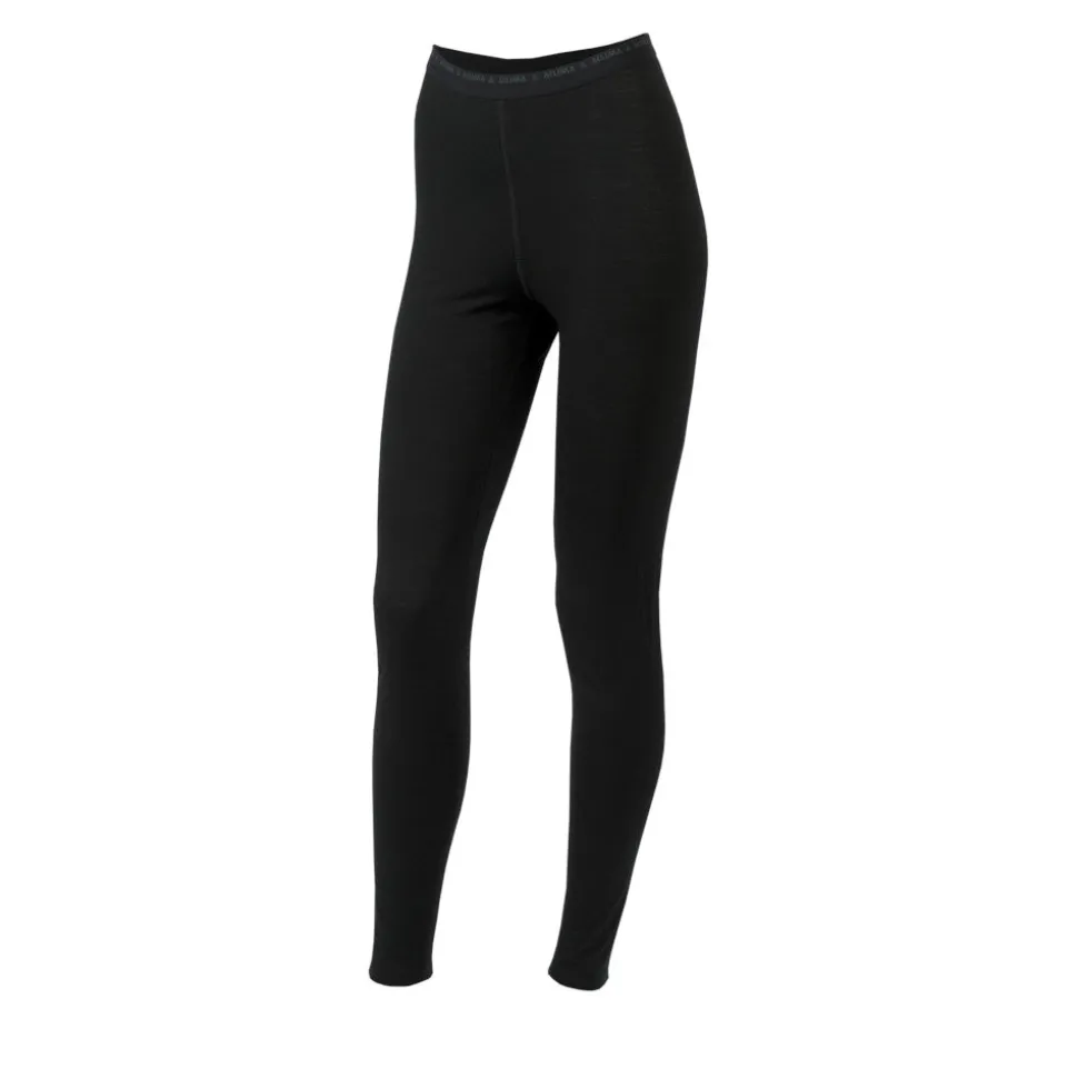 Aclima - LightWool 140 Lange Dame Underbukser // Sort