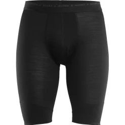 Aclima - LightWool 140 Lange Herre Boksershorts // Sort
