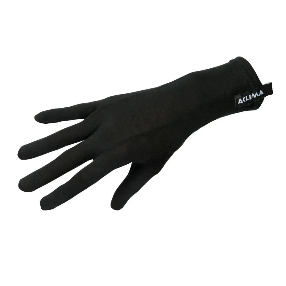 Aclima - LightWool Liner Handsker // Sort