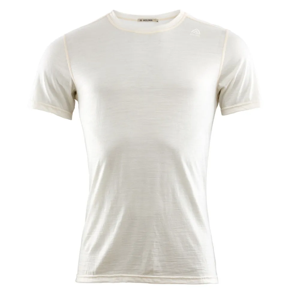 Aclima - LightWool Undershirt Herre T-shirt // Hvid