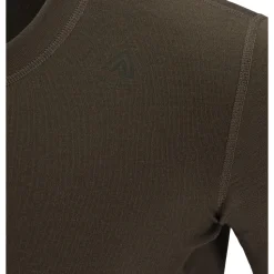 Aclima - WarmWool Crewneck Herre // Olivengrøn