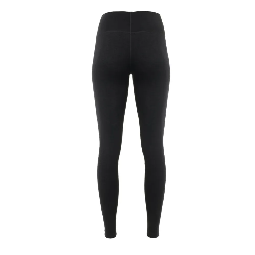 Aclima - WarmWool 200g Dame Højtaljede Lange Underbukser // Sort