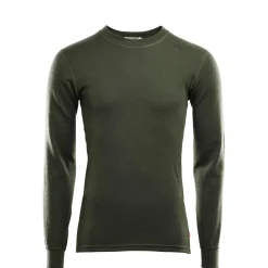 Aclima - WarmWool 200g Herre Crew Neck Uldtrøje // Olivengrøn