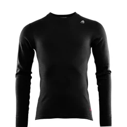 Aclima - WarmWool 200g Herre Crew Neck Uldtrøje // Sort