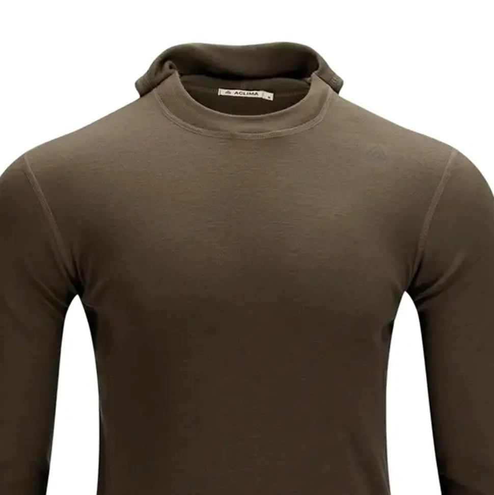 Aclima - WarmWool 200g Herre Hoodsweater V2 // Tarmac