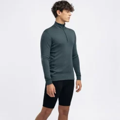 Aclima - WarmWool 200g Mock Neck Herre Uldtrøje // Green Gables