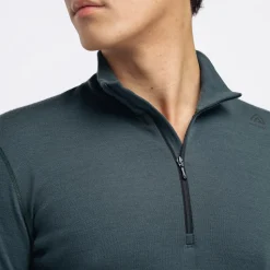 Aclima - WarmWool 200g Mock Neck Herre Uldtrøje // Green Gables