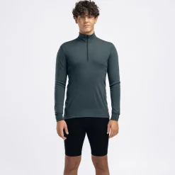 Aclima - WarmWool 200g Mock Neck Herre Uldtrøje // Green Gables