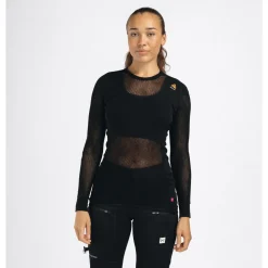 Aclima - WoolNet 120g Dame Crew Neck Uldtrøje // Sort