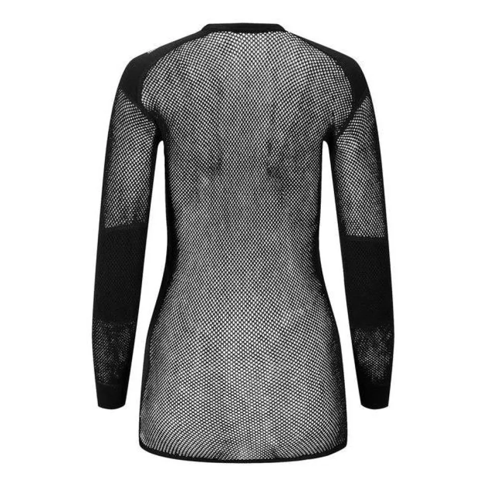 Aclima - WoolNet 120g Dame Crew Neck Uldtrøje // Sort