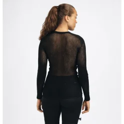 Aclima - WoolNet 120g Dame Crew Neck Uldtrøje // Sort