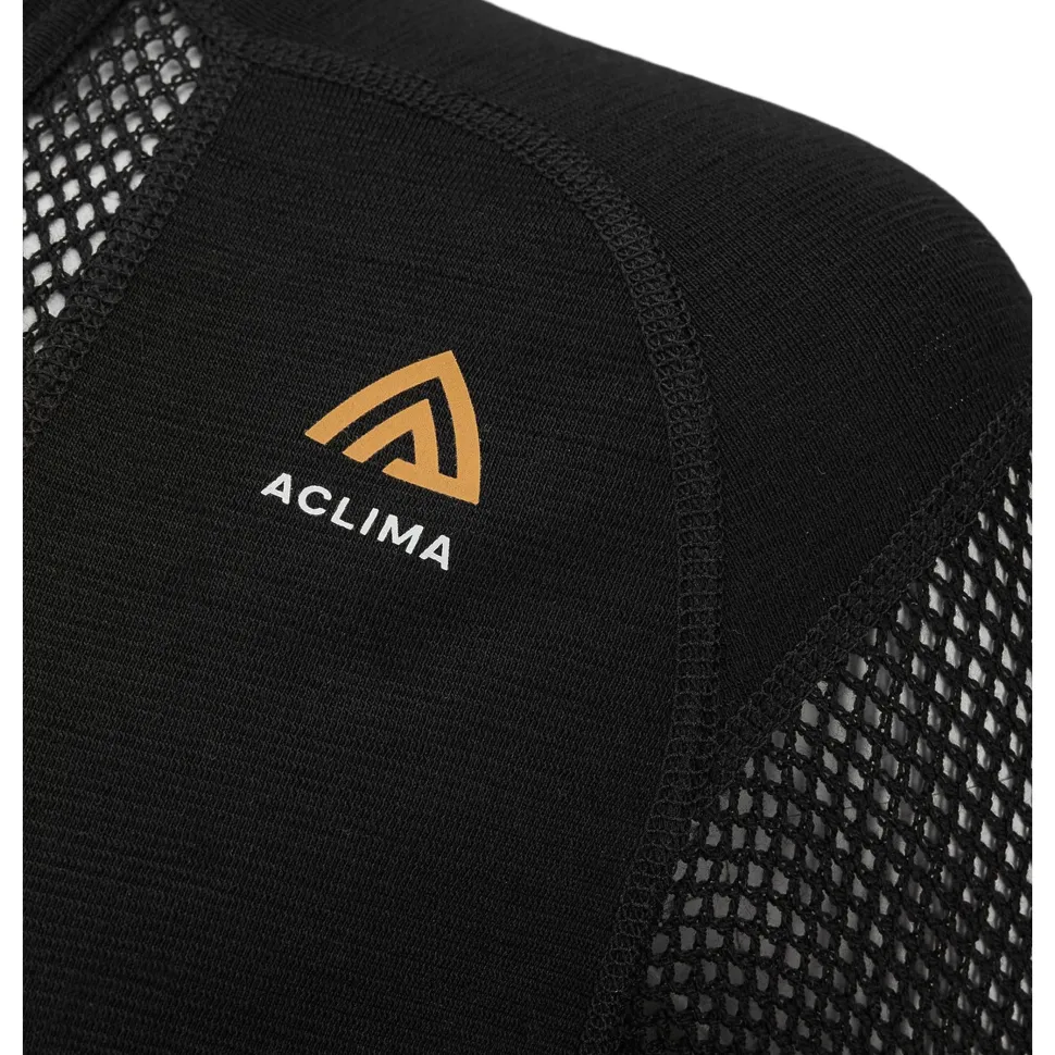 Aclima - WoolNet 120g Dame Crew Neck Uldtrøje // Sort