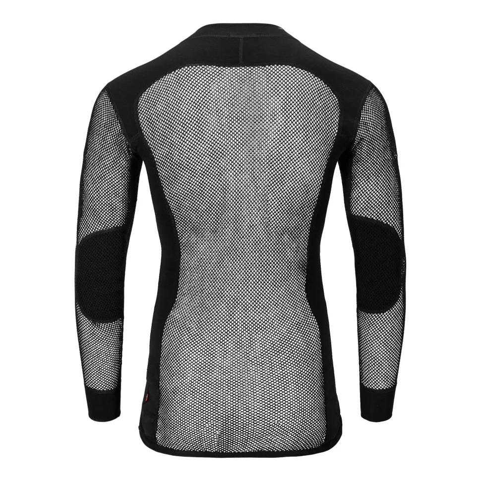 Aclima - Woolnet 120g Herre Crew Neck Uldtrøje // Sort