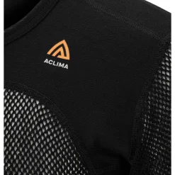 Aclima - WoolNet 120g Herre T-shirt // Sort