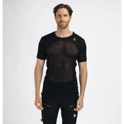 Aclima - WoolNet 120g Herre T-shirt // Sort