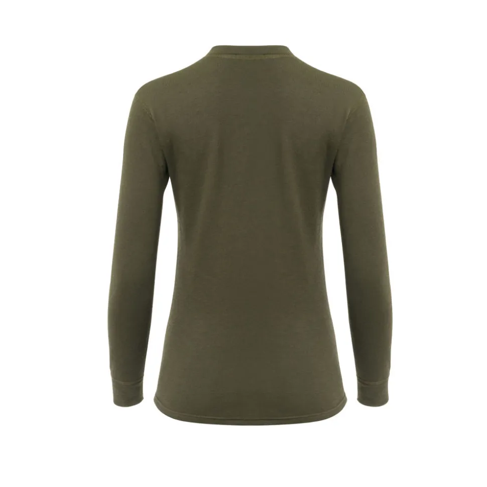 Aclima - WoolTerry 220g Dame Crew Neck // Olivengrøn