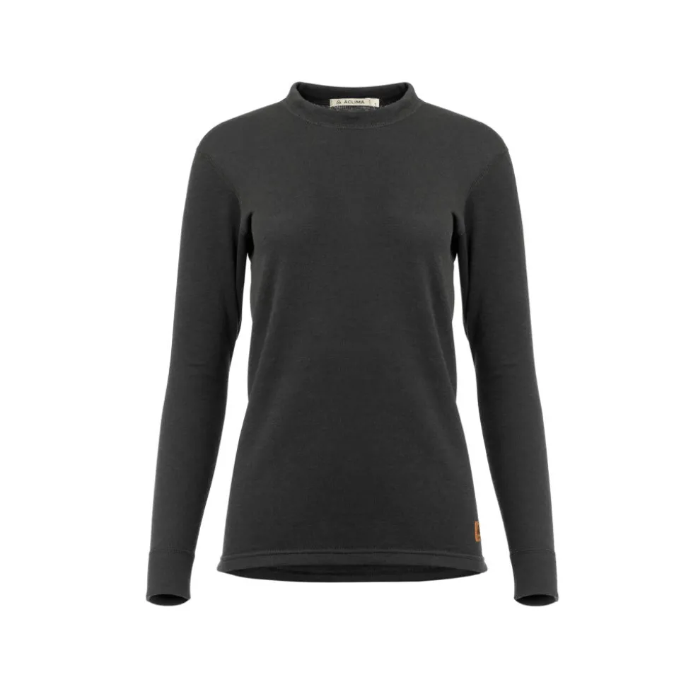 Aclima - WoolTerry 220g Dame Crew Neck // Sort