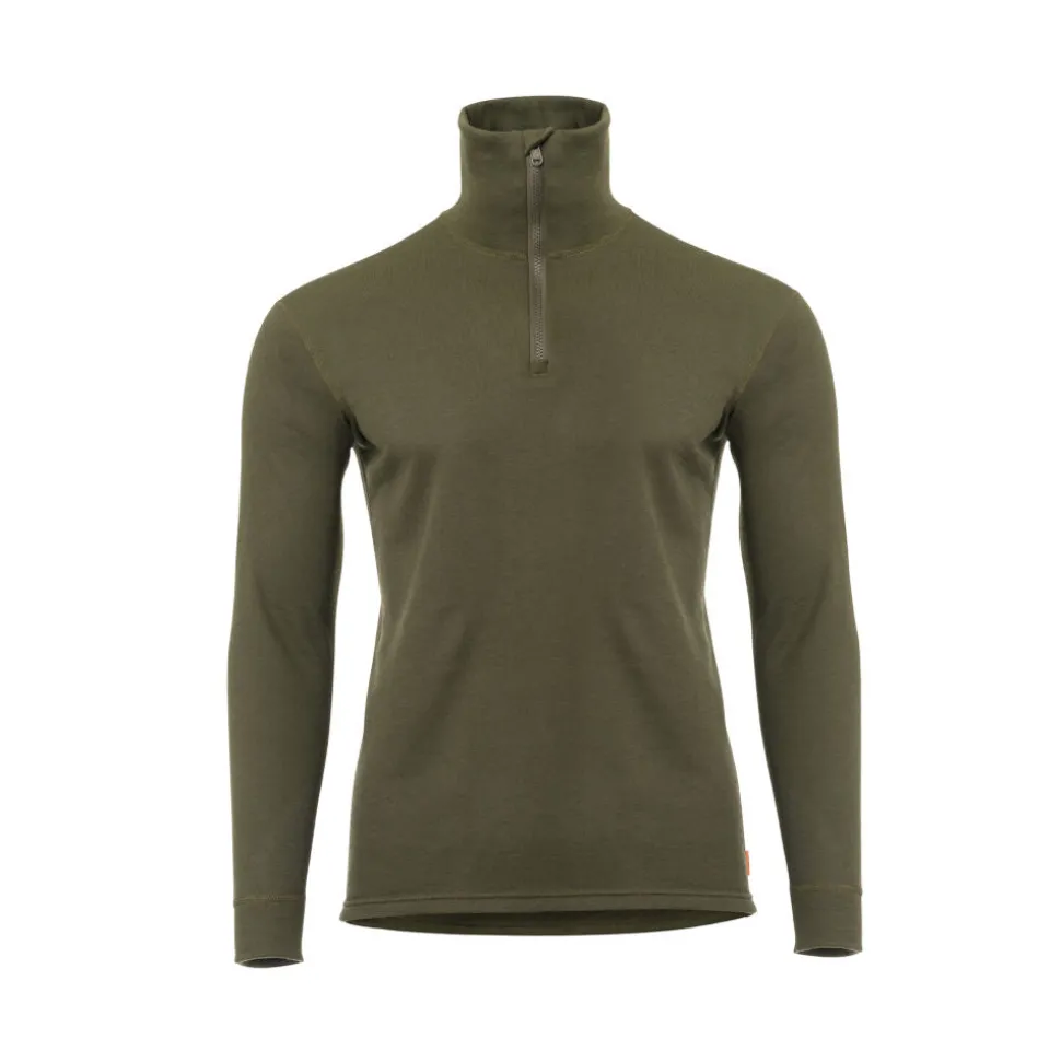 Aclima - WoolTerry 220g Herre Polo // Olivengrøn