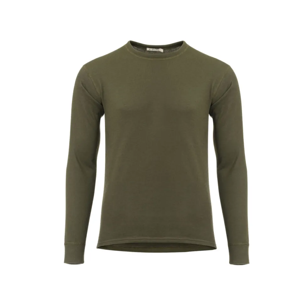 Aclima - WoolTerry 220g Herre Crew Neck // Olivengrøn