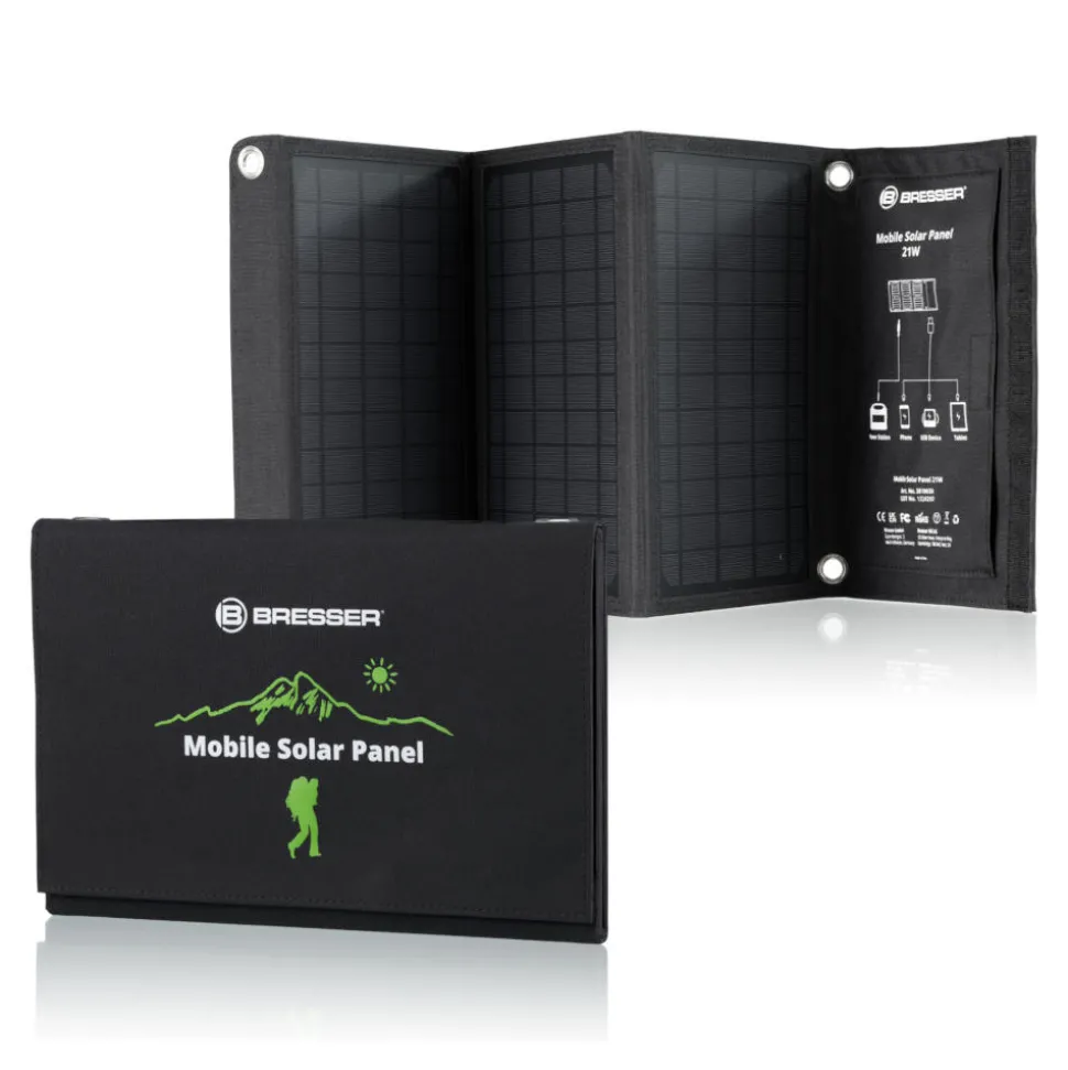Bresser - Mobile Solar Solcellepanel 21W