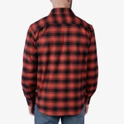 Carhartt - Flannel L/S Plaid Skjorte // Rød Okker