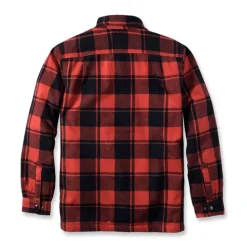 Carhartt - Flannel Sherpa-Lined Skjorte // Rød Okker