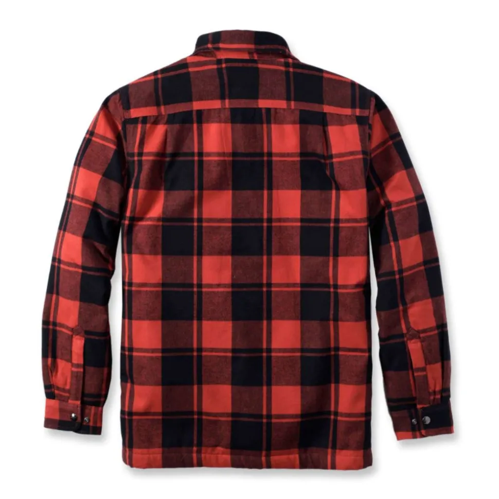 Carhartt - Flannel Sherpa-Lined Skjorte // Rød Okker