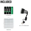 Coast - AA 1.5V USB-C genopladelige batterier 2400 mAh (4 stk)
