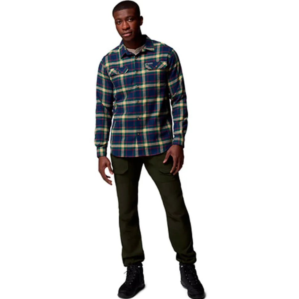 Columbia - Flare Gun Stretch Flannel Langærmet Herre Skjorte // Navy