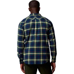 Columbia - Flare Gun Stretch Flannel Langærmet Herre Skjorte // Navy