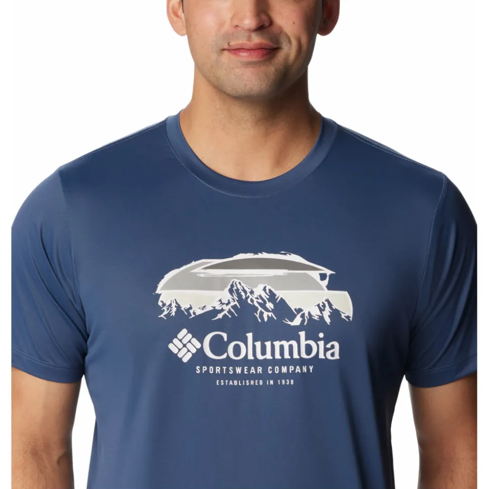 Columbia - Hike Graphic SS Herre T-shirt // Blå