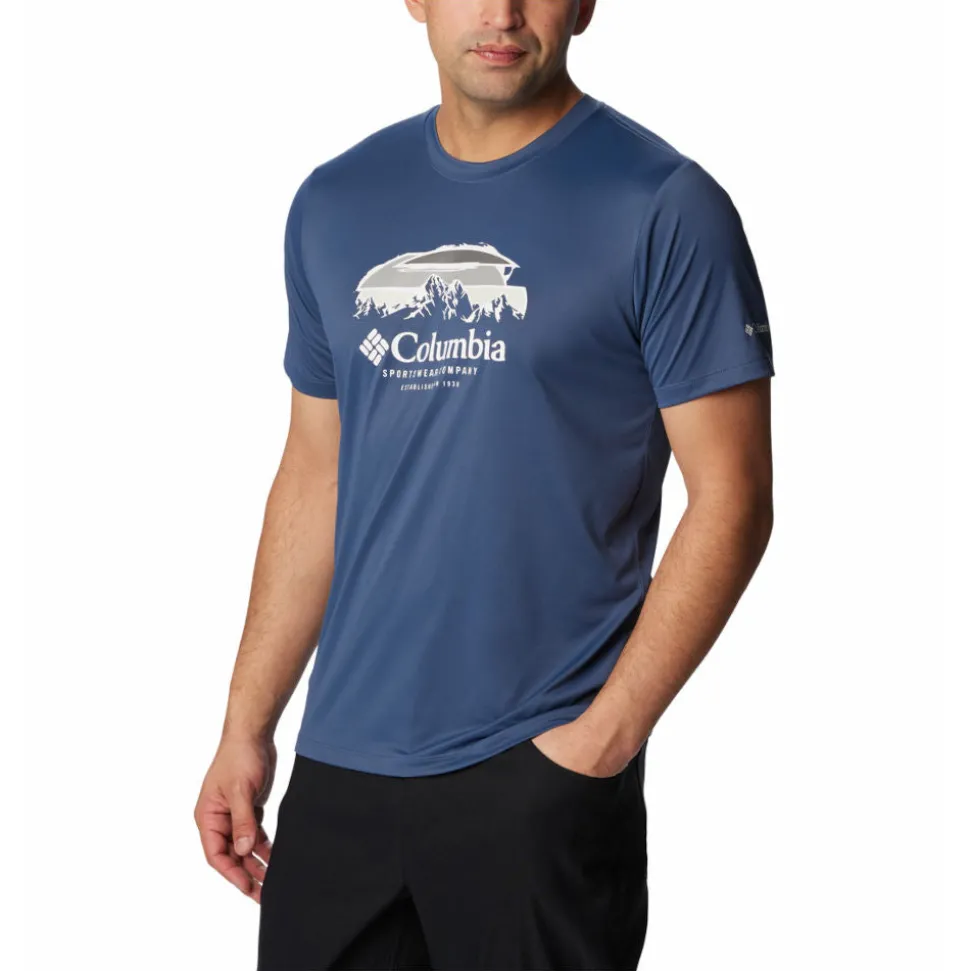 Columbia - Hike Graphic SS Herre T-shirt // Blå