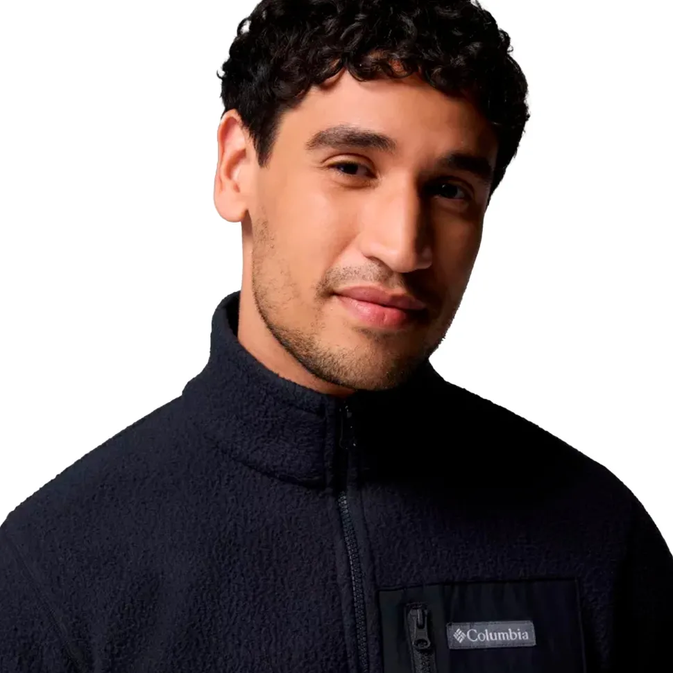 Columbia - Jasper Ridge Pebbled Full Zip Herre fleece // Sort