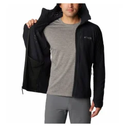 Columbia - Titan Pass 3.0 Herre Fleece m. Hætte // Sort