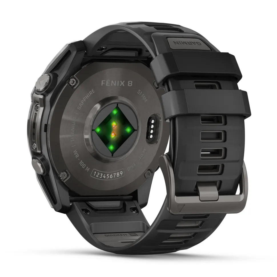 Garmin - Fenix 8 Amoled Smartwatch 51 mm Pebble Grey GPS Ur