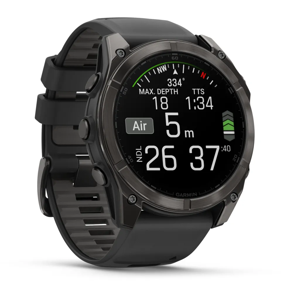 Garmin - Fenix 8 Amoled Smartwatch 51 mm Pebble Grey GPS Ur