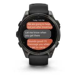 Garmin - Fenix 8 Amoled Smartwatch 47 mm Pebble Grey GPS Ur
