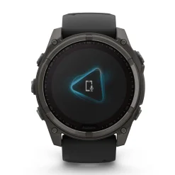 Garmin - Fenix 8 Sapphire Solar 51 mm Pebble Grey GPS Ur